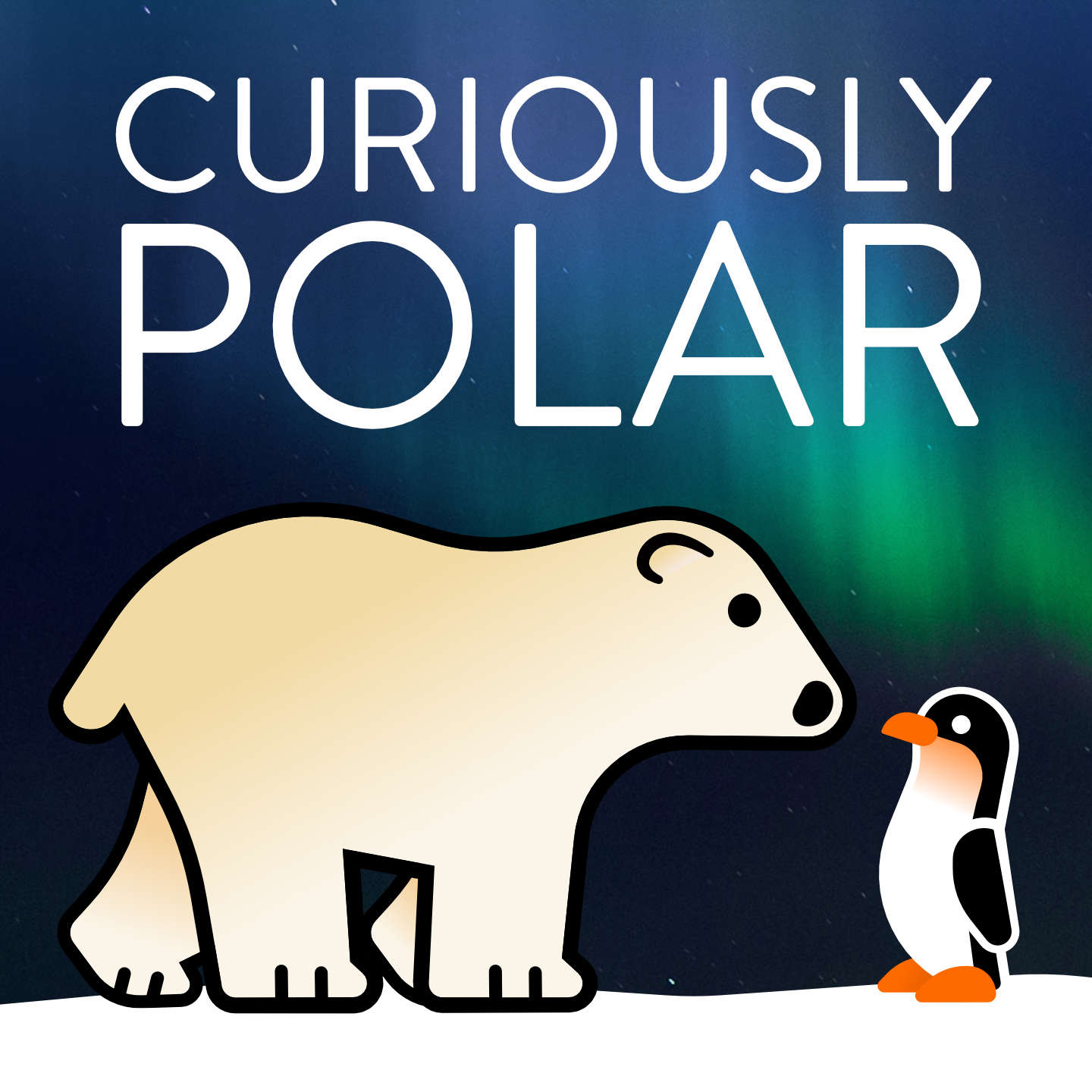 Logo of the Curiously Polar podcast