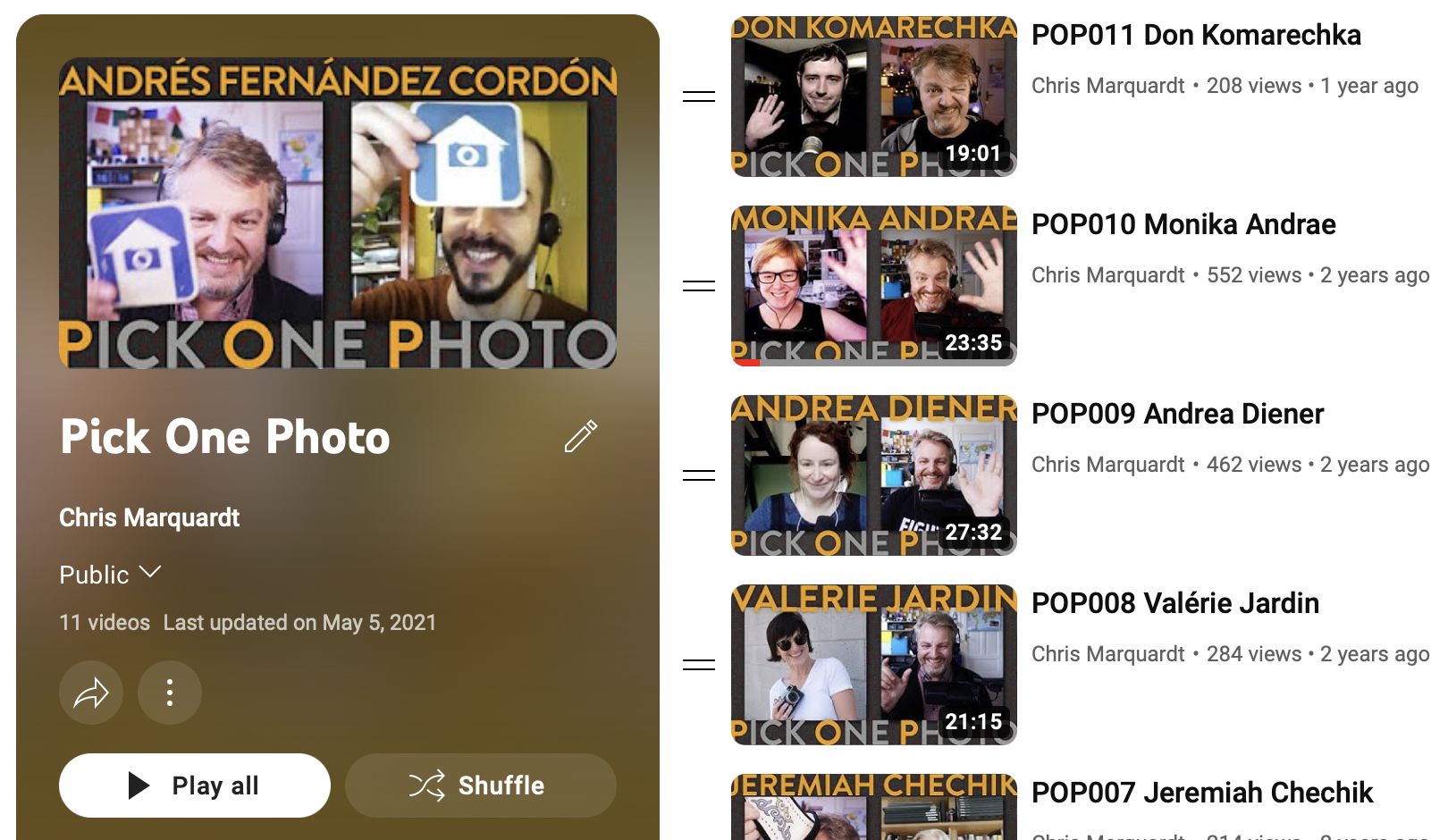Pick one Photo Video Series Screenshot